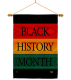 Black History Month Afro - Support Inspirational Vertical Impressions Decorative Flags HG192428 Made In USA