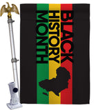 Black History - Support Inspirational Vertical Impressions Decorative Flags HG192431 Made In USA