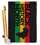 Black History - Support Inspirational Vertical Impressions Decorative Flags HG192431 Made In USA