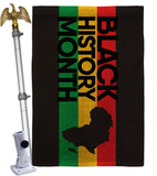 Black History - Support Inspirational Vertical Impressions Decorative Flags HG192431 Made In USA