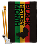 Black History - Support Inspirational Vertical Impressions Decorative Flags HG192431 Made In USA