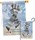 Parkinson's - Support Inspirational Vertical Impressions Decorative Flags HG115094 Made In USA