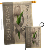 Parkinson's Disease Awareness - Support Inspirational Vertical Impressions Decorative Flags HG115209 Made In USA
