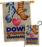 Down Syndrome Awareness - Support Inspirational Vertical Impressions Decorative Flags HG115215 Made In USA