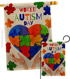 Autism Day - Support Inspirational Vertical Impressions Decorative Flags HG115232 Made In USA