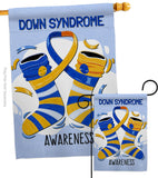 Down Syndrome - Support Inspirational Vertical Impressions Decorative Flags HG137423 Made In USA