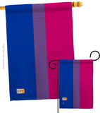 Bisexual - Support Inspirational Vertical Impressions Decorative Flags HG148005 Made In USA