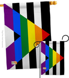 Straight Allies For Equality - Support Inspirational Vertical Impressions Decorative Flags HG148023 Made In USA