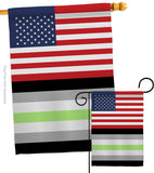 US Agender Pride - Support Inspirational Vertical Impressions Decorative Flags HG148026 Made In USA