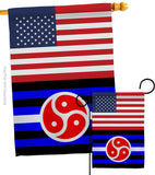 US BDSM rights - Support Inspirational Vertical Impressions Decorative Flags HG148028 Made In USA