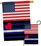 US Leather Pride - Support Inspirational Vertical Impressions Decorative Flags HG148038 Made In USA