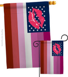 US Lipstick lesbian - Support Inspirational Vertical Impressions Decorative Flags HG148655 Made In USA