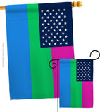 US Polysexuality - Support Inspirational Vertical Impressions Decorative Flags HG148660 Made In USA