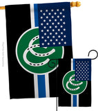 US Pony Pride - Support Inspirational Vertical Impressions Decorative Flags HG148661 Made In USA