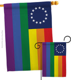 Betsy Ross Pride - Support Inspirational Vertical Impressions Decorative Flags HG148668 Made In USA