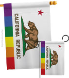 California Republic Pride - Support Inspirational Vertical Impressions Decorative Flags HG148680 Made In USA