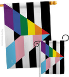 Gay Trans Straight Ally - Support Inspirational Vertical Impressions Decorative Flags HG148691 Made In USA