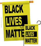 Black Lives Movement - Support Inspirational Vertical Impressions Decorative Flags HG170049 Made In USA