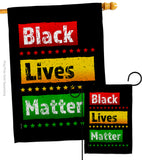 Black Lives Matter - Support Inspirational Vertical Impressions Decorative Flags HG170070 Made In USA