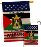 We Stand with Palestine - Support Inspirational Vertical Impressions Decorative Flags HG170193 Made In USA