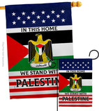 We Stand with Palestine - Support Inspirational Vertical Impressions Decorative Flags HG170193 Made In USA