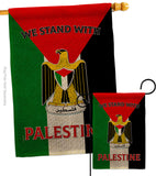 Stand with Palestine - Support Inspirational Vertical Impressions Decorative Flags HG170194 Made In USA