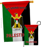 Stand with Palestine - Support Inspirational Vertical Impressions Decorative Flags HG170194 Made In USA