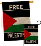 Free Palestine - Support Inspirational Vertical Impressions Decorative Flags HG170196 Made In USA