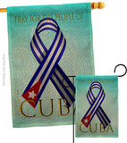 Pray For Cuba - Support Inspirational Vertical Impressions Decorative Flags HG170213 Made In USA