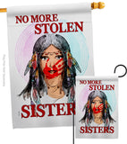 No Stolen Sister - Support Inspirational Vertical Impressions Decorative Flags HG170215 Made In USA