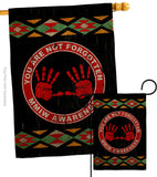 MMIW Awareness - Support Inspirational Vertical Impressions Decorative Flags HG170216 Made In USA