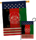 This Home Afghanistan - Support Inspirational Vertical Impressions Decorative Flags HG170218 Made In USA