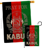 Pray For Kabul - Support Inspirational Vertical Impressions Decorative Flags HG170219 Made In USA