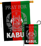 Pray For Kabul - Support Inspirational Vertical Impressions Decorative Flags HG170219 Made In USA