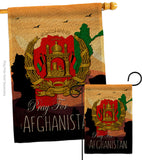 Afghanistan We Pray - Support Inspirational Vertical Impressions Decorative Flags HG170222 Made In USA