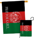 We Pray For Kabul - Support Inspirational Vertical Impressions Decorative Flags HG170228 Made In USA