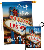 Pray for Las Vegas - Support Inspirational Vertical Impressions Decorative Flags HG192041 Made In USA