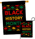Black History Month - Support Inspirational Vertical Impressions Decorative Flags HG192423 Made In USA