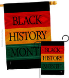 Black History Month Afro - Support Inspirational Vertical Impressions Decorative Flags HG192428 Made In USA