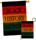 Black History Month Afro - Support Inspirational Vertical Impressions Decorative Flags HG192428 Made In USA