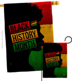 African History Month - Support Inspirational Vertical Impressions Decorative Flags HG192430 Made In USA