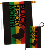 Black History - Support Inspirational Vertical Impressions Decorative Flags HG192431 Made In USA