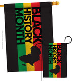 Black History - Support Inspirational Vertical Impressions Decorative Flags HG192431 Made In USA