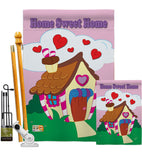 Welcome Home Sweet Home - Sweet Home Inspirational Vertical Impressions Decorative Flags HG100039 Made In USA