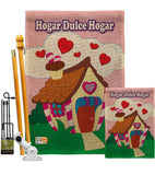 Welcome Hogar Dulce Hogar - Sweet Home Inspirational Vertical Impressions Decorative Flags HG100040 Made In USA