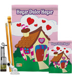 Welcome Hogar Dulce Hogar - Sweet Home Inspirational Vertical Impressions Decorative Flags HG100040 Made In USA