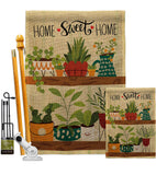 Group Plants - Sweet Home Inspirational Vertical Impressions Decorative Flags HG100086 Made In USA