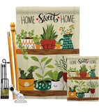 Group Plants - Sweet Home Inspirational Vertical Impressions Decorative Flags HG100086 Made In USA