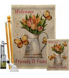 Friends & Family - Sweet Home Inspirational Vertical Impressions Decorative Flags HG100087 Made In USA