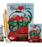 Bless This Home - Sweet Home Inspirational Vertical Impressions Decorative Flags HG130422 Made In USA